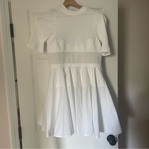 alexander wang white dress size 6( bella hadid style)